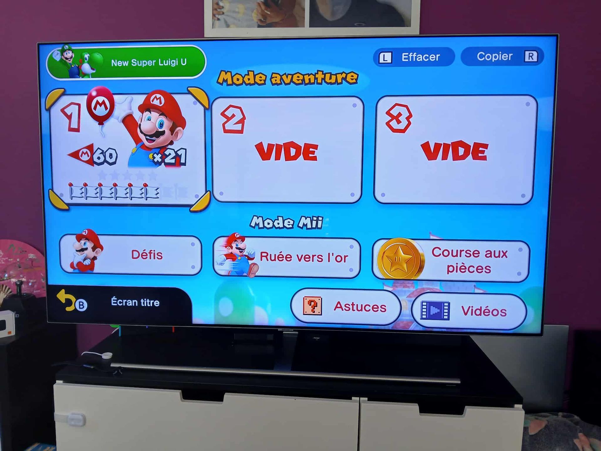 Un écran de télévision