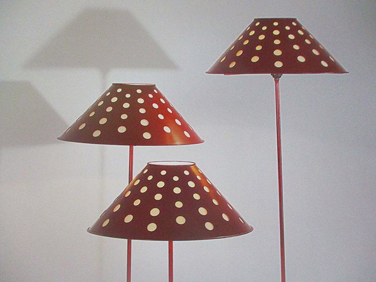 Luminaires ambiance champignons rouges et blancs
