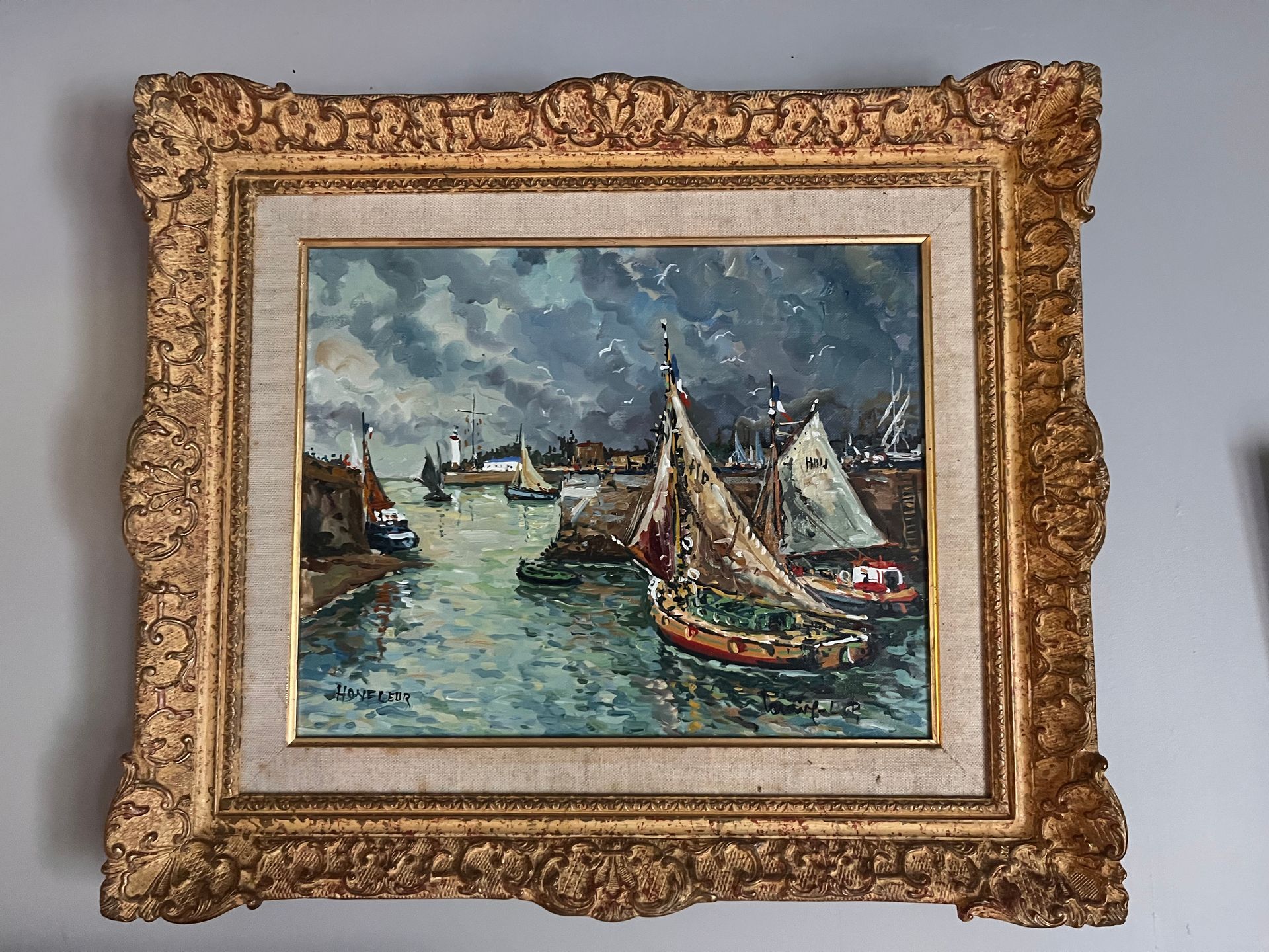 Tableau Marine à Honfleur