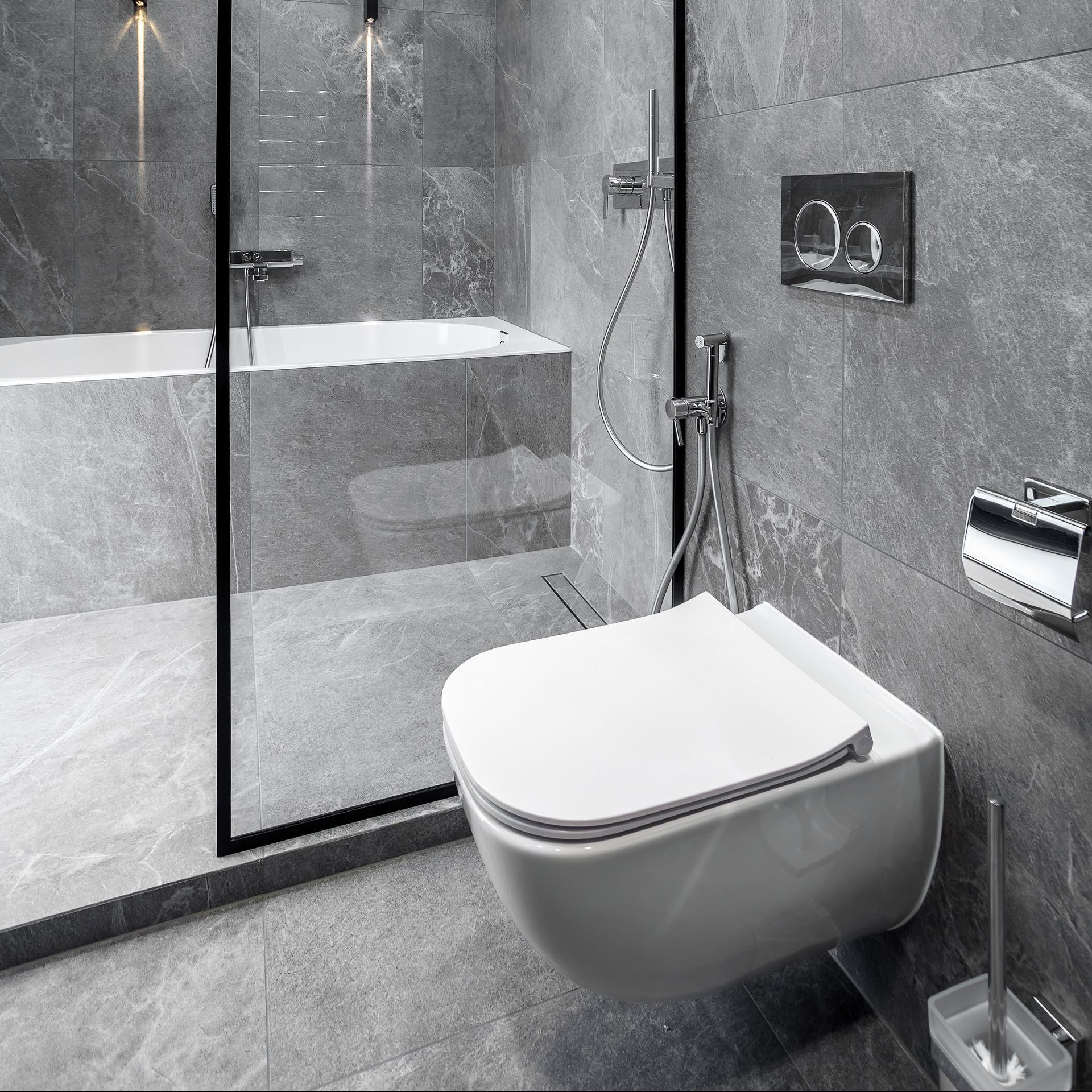 Installation de WC et douchette