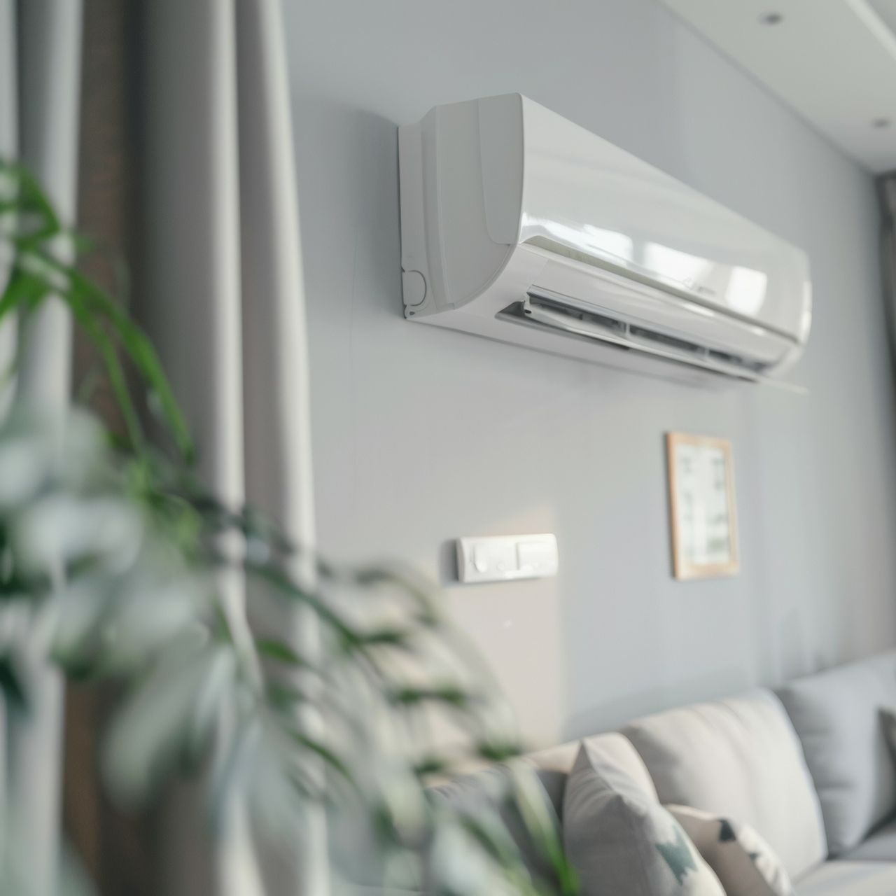 Salon avec climatisation