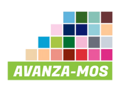 Un logotipo colorido para avanza-mos con un borde verde