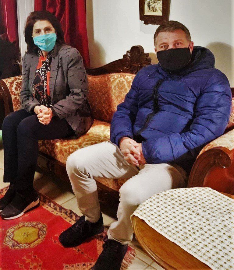 Η Περιφερειάρχης Ρόδη Κράτσα με τον Αντιπεριφερειάρχη Σταύρο  Τραυλό