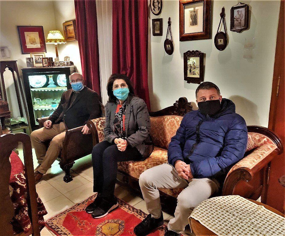 Η Περιφερειάρχης Ρόδη Κράτσα με τους Αντιπεριφερειάρχες Σταύρος Τραυλό και Σωτήρη Κουρή