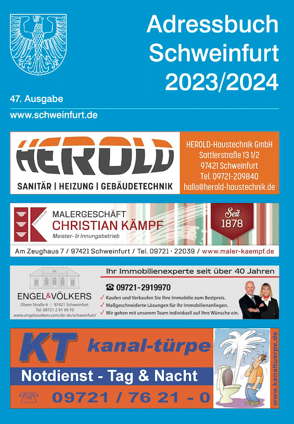 Adressbuch 2023/2024 Schweinfurt