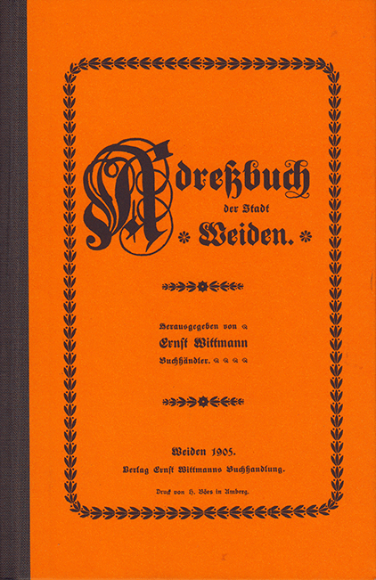 Adressbuch-Reprint Weiden