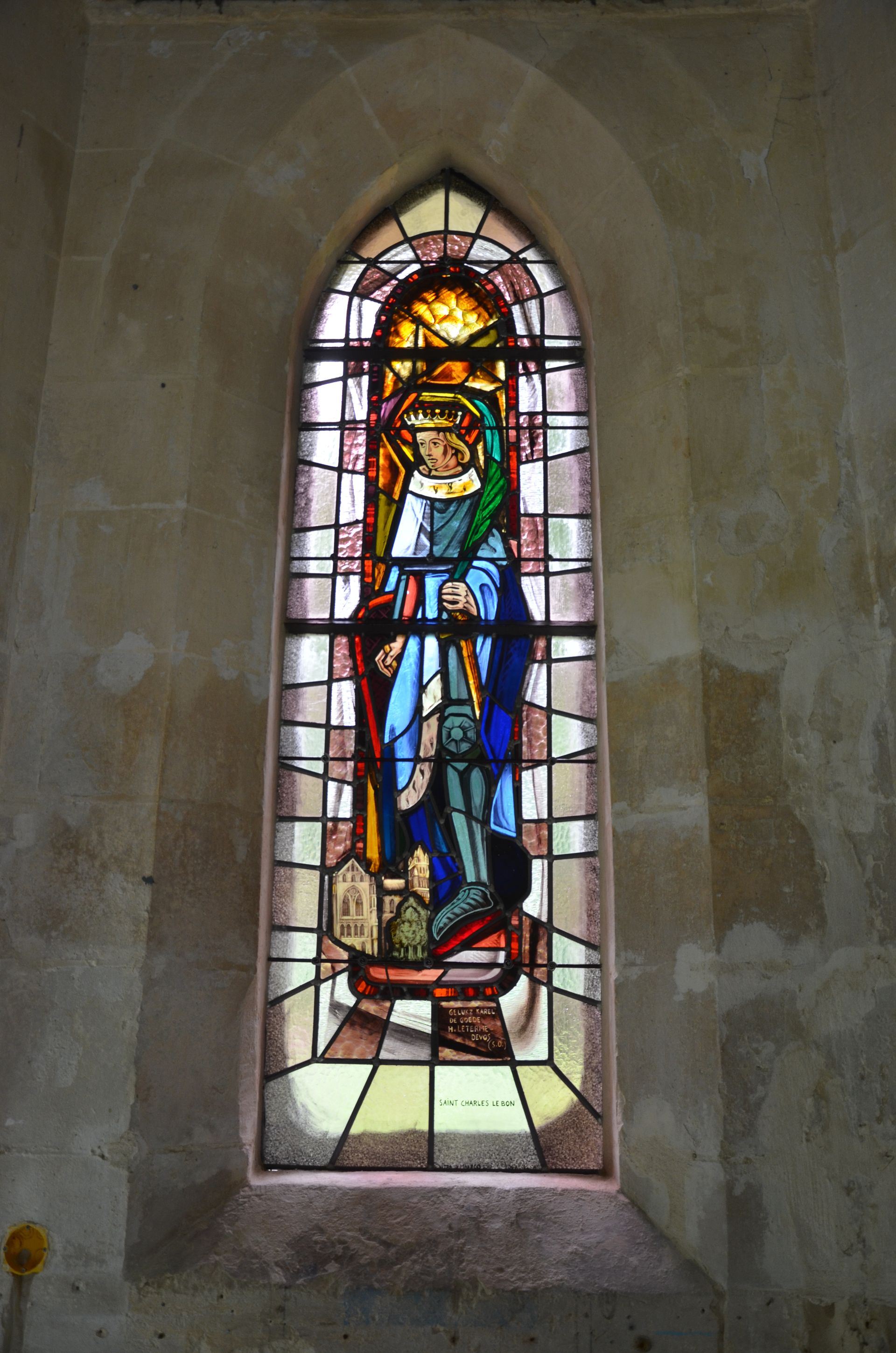 Vitrail biblique pour l'institut Charles Quentin