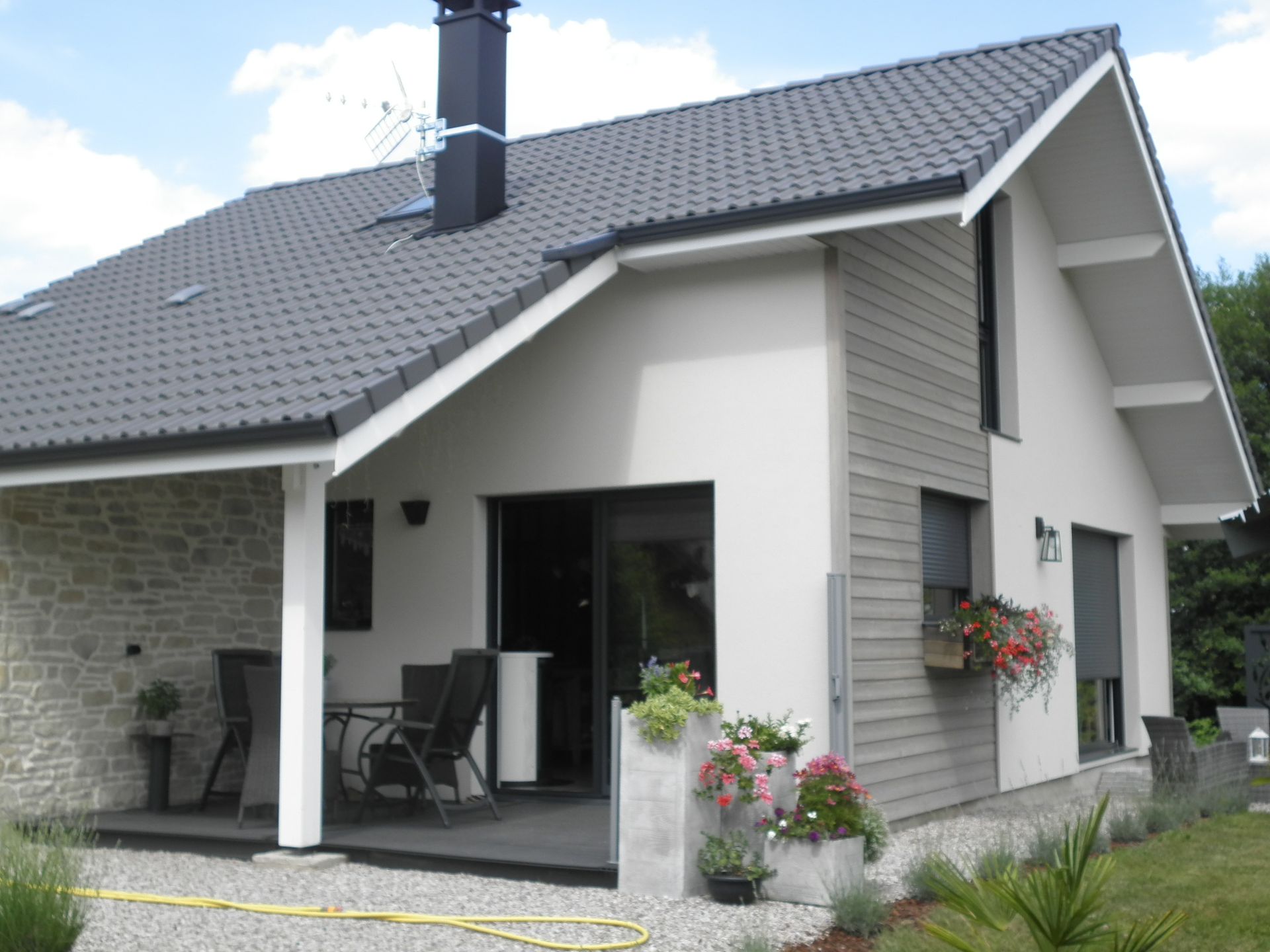 Maison à ossature en bois de plain-pied