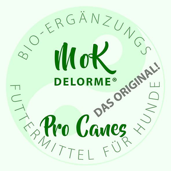 A sticker that says delorme mikroorganismenkomplex 100 % natürlich