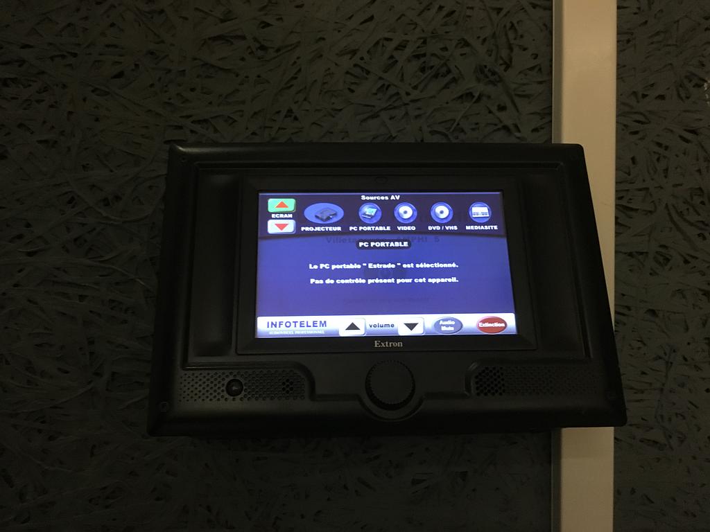 écran pour réservation de salle