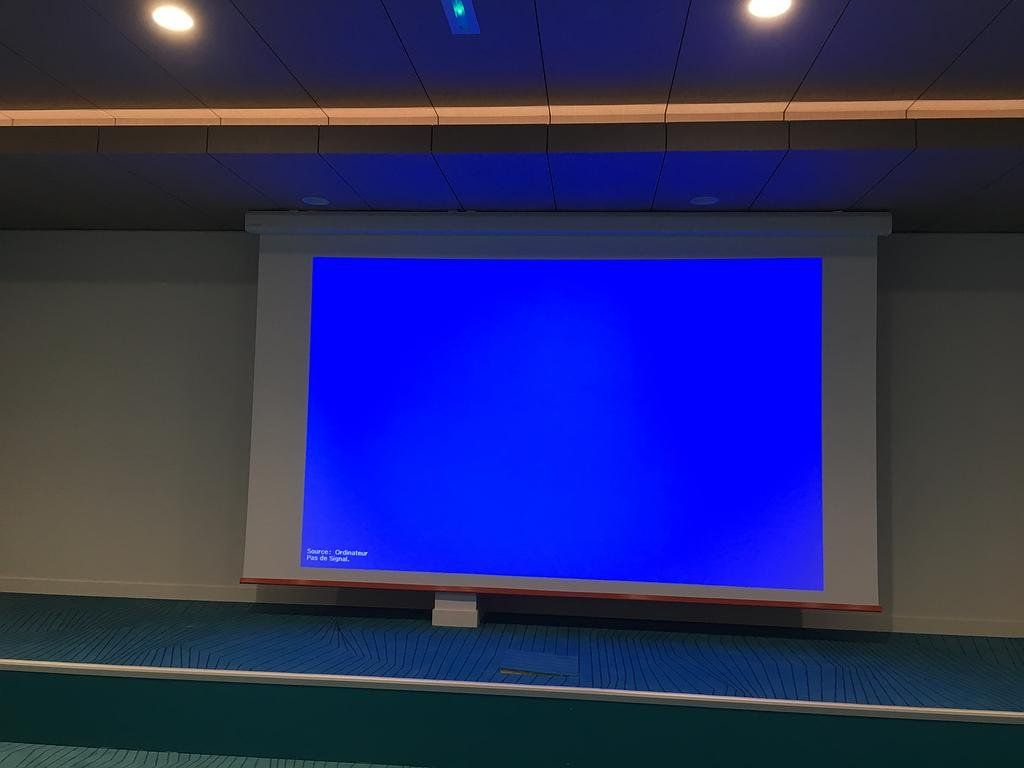 Écran d'un vidéoprojecteur