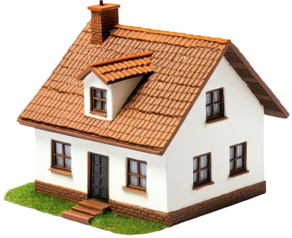 Le dessin d'une maison blanche