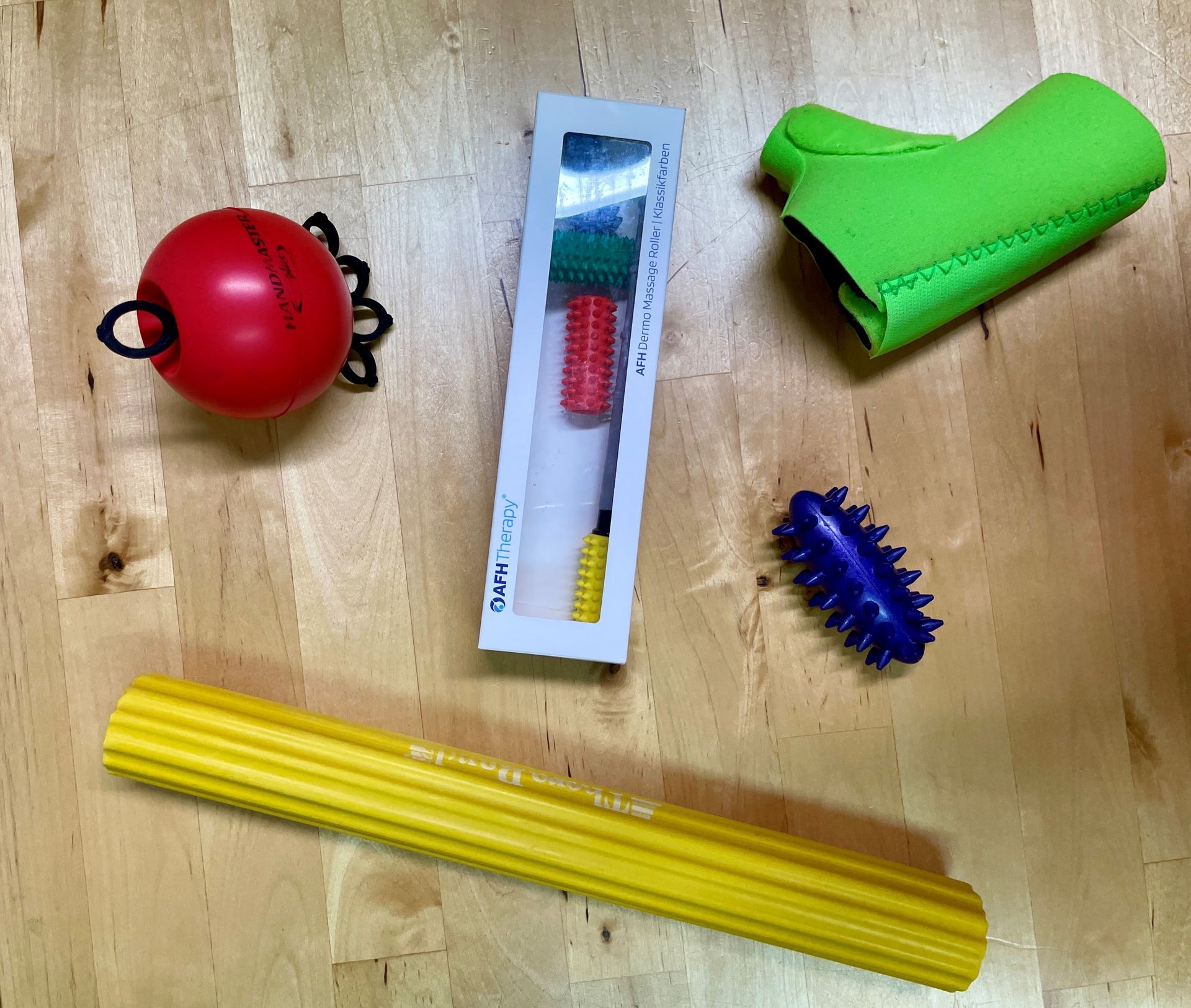 Ein paar Gegenstände für die Ergotherapie