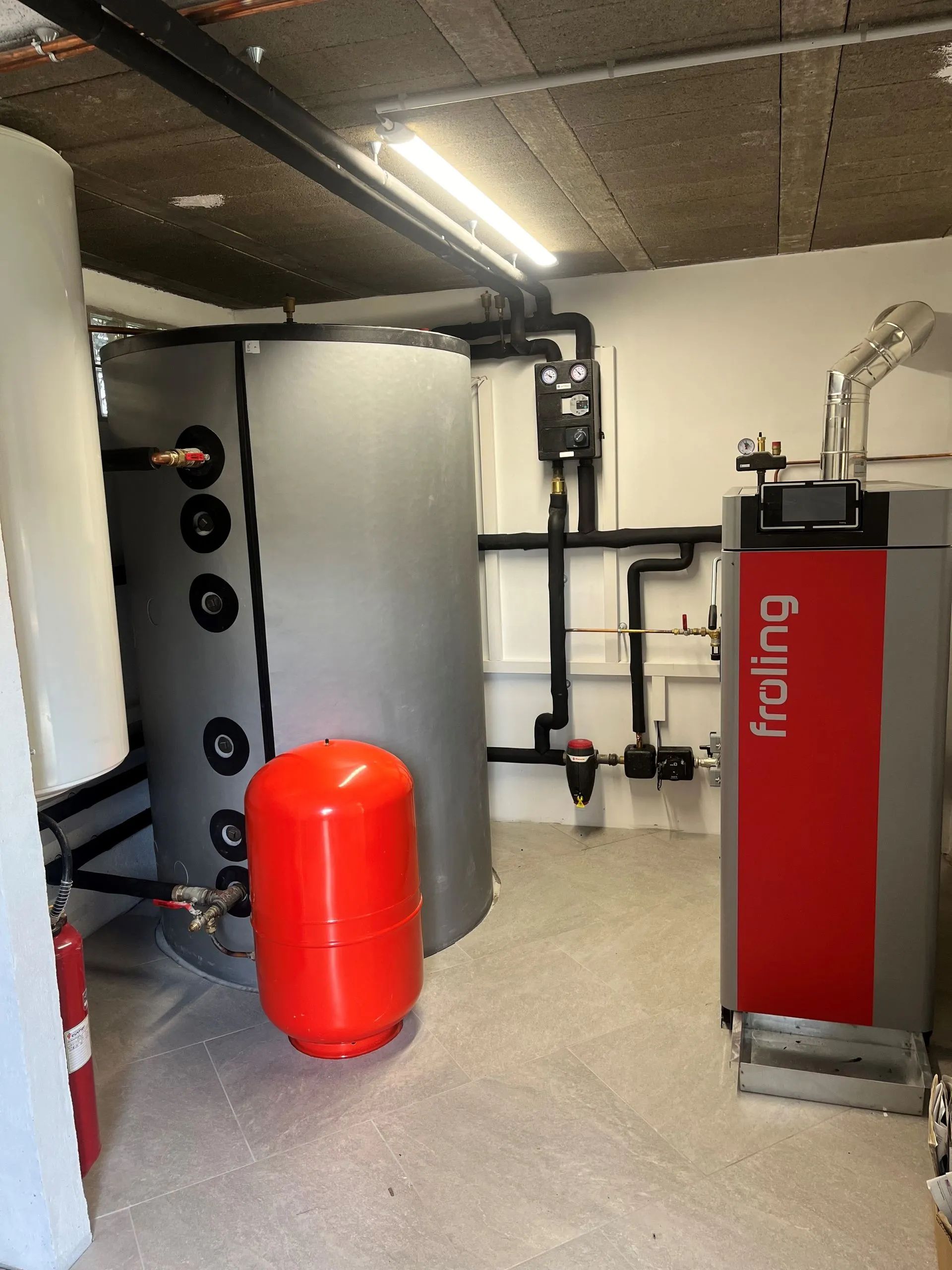 Grande chaudière à gaz