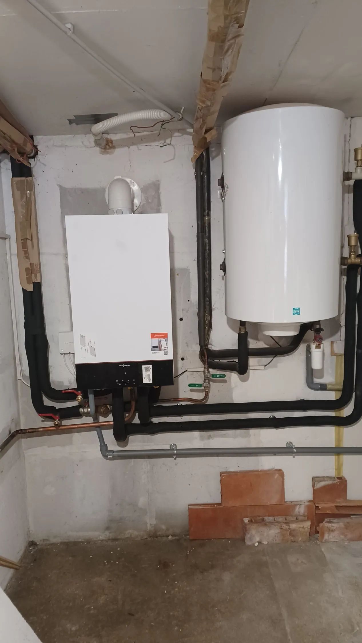 Chaudière et cumulus