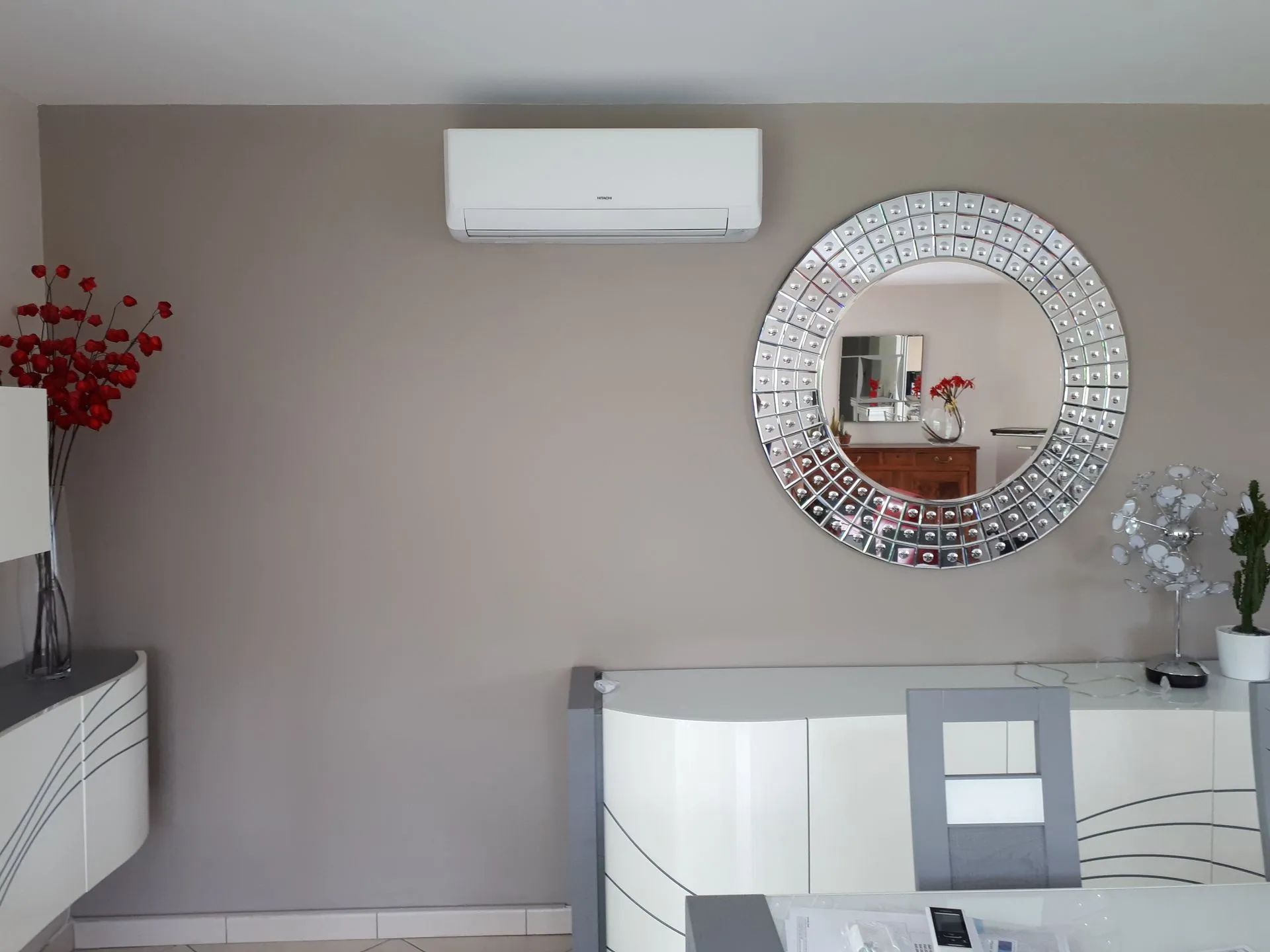 Climatiseur posé dans un salon