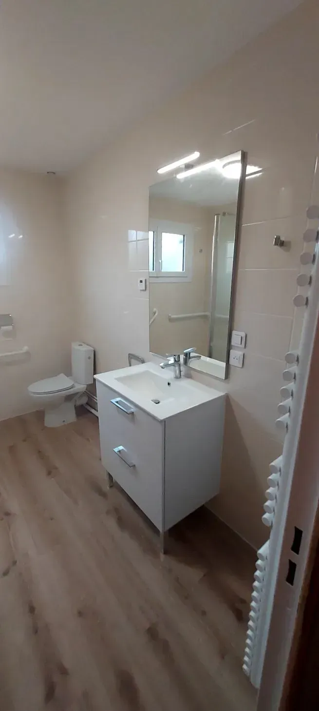 WC et lavabo d'une salle de bains