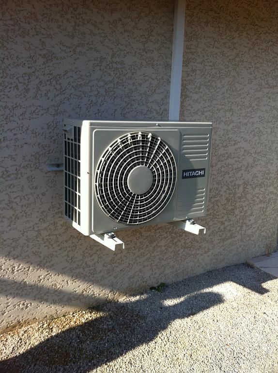 Sortie d'une pompe à chaleur