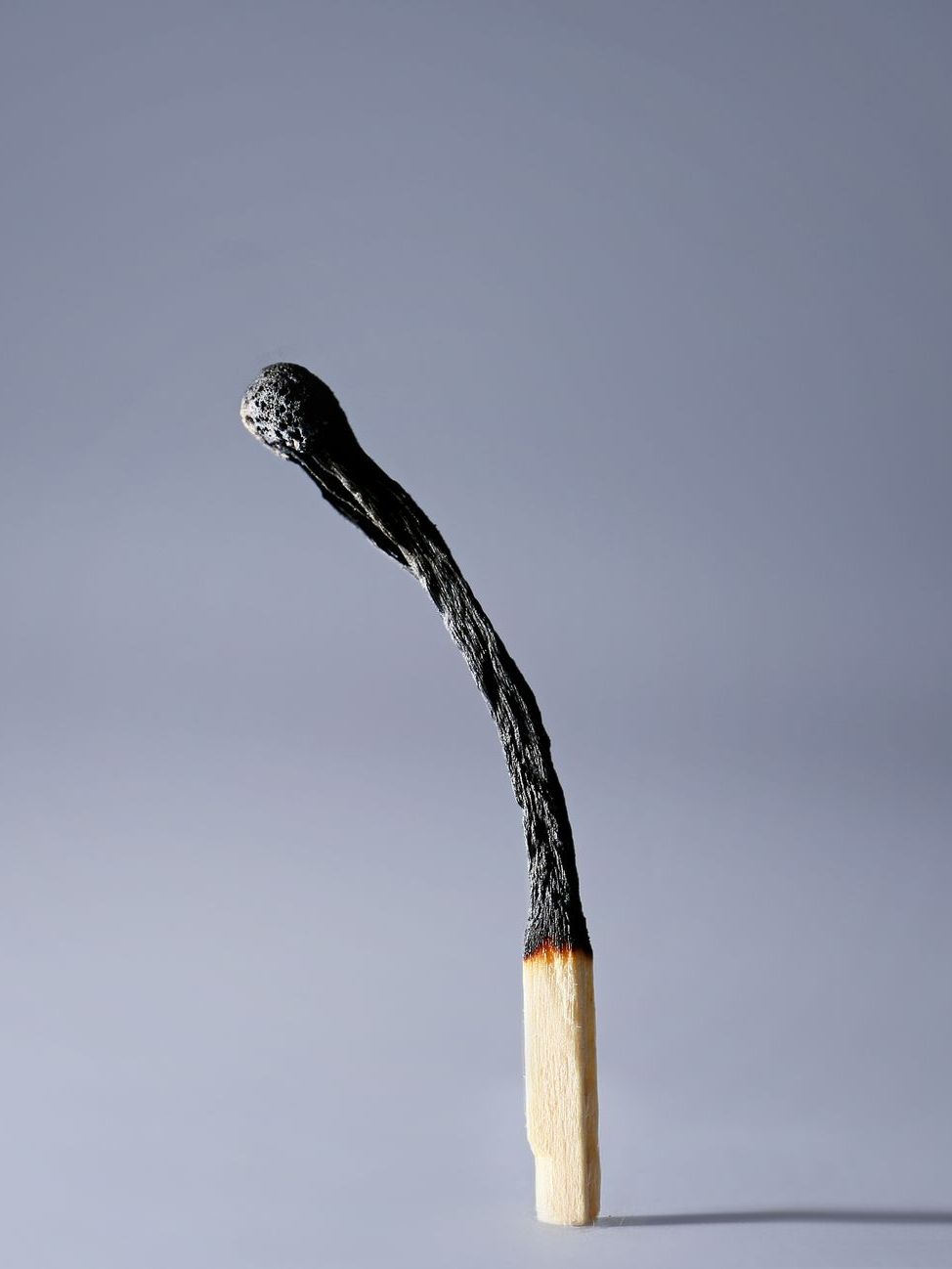 Une allumette brûlée