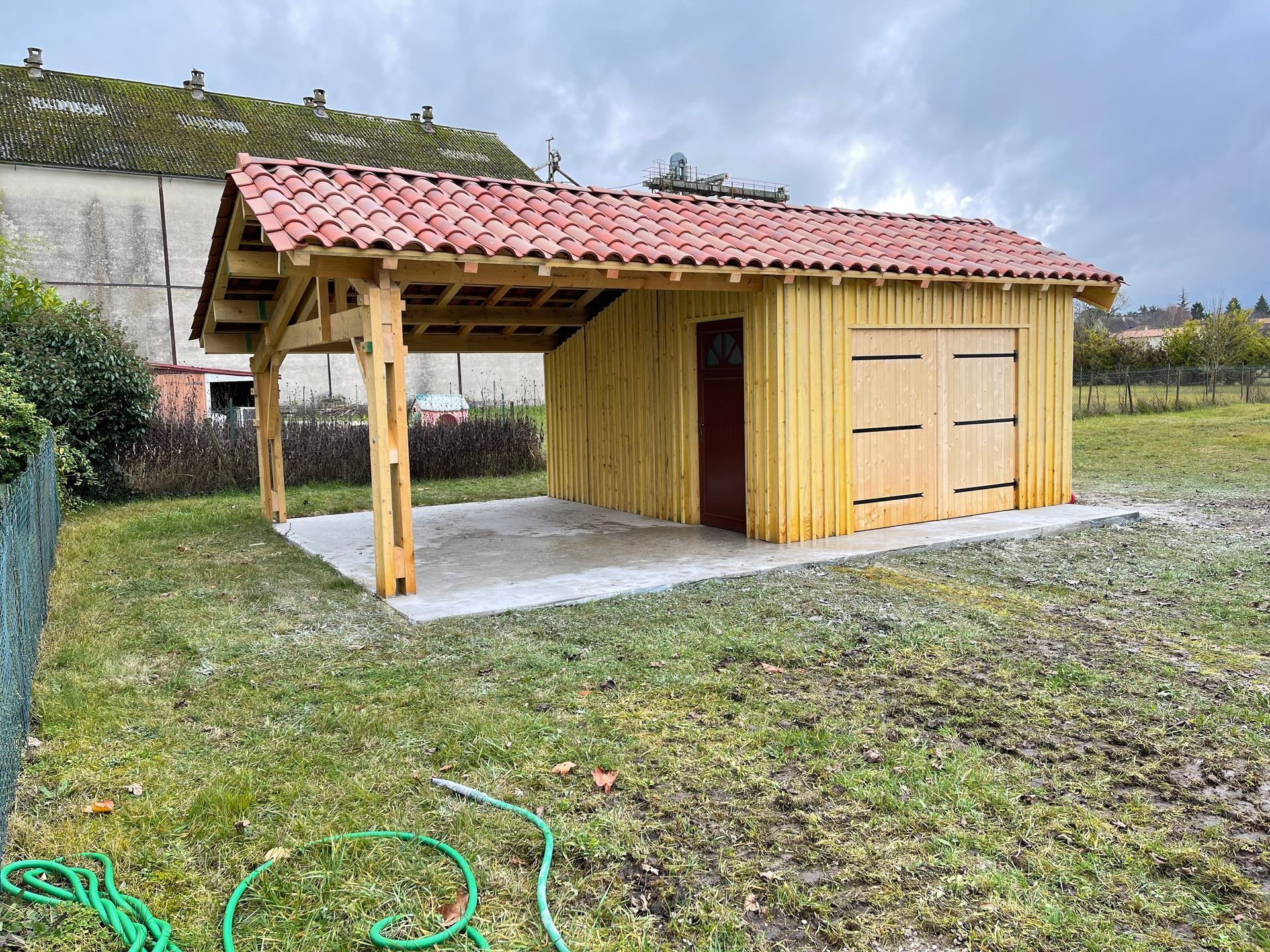 Une maison à ossature en bois