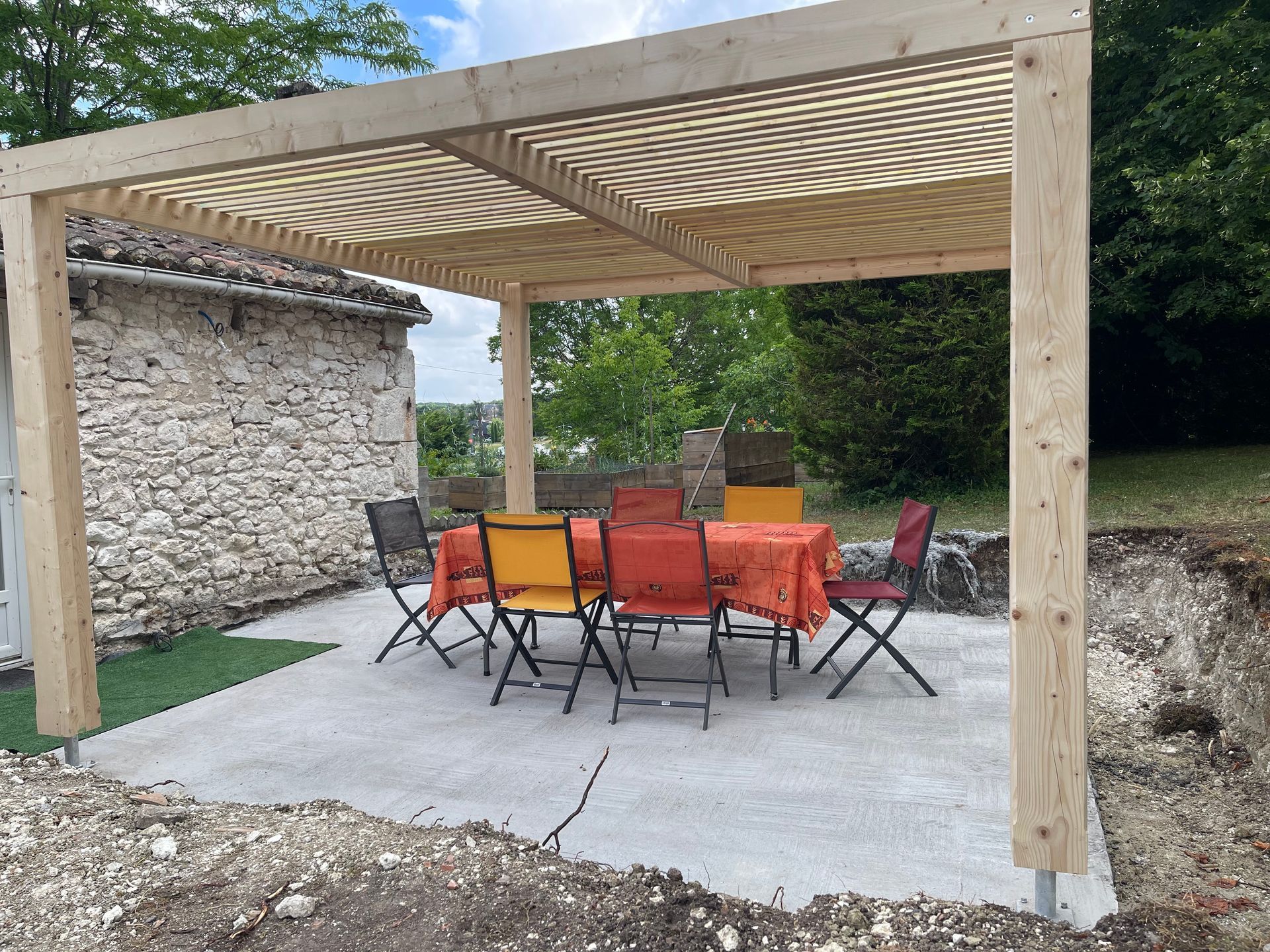 L’ossature en bois d’une maison