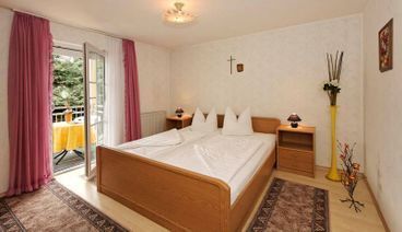 Schlafzimmer im Gasthof Pension Oswald