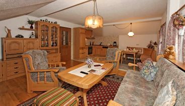 Wohnzimmer im Gasthof Pension Oswald