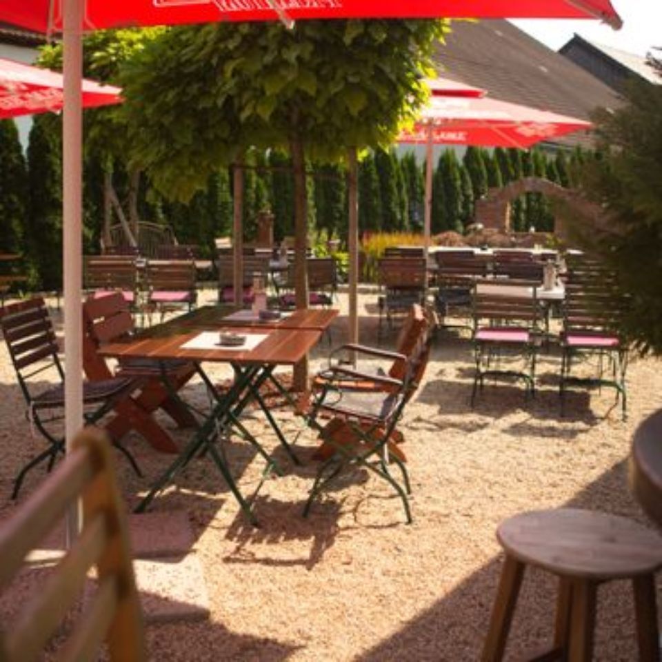 Biergarten vom Gasthof Pension Oswald