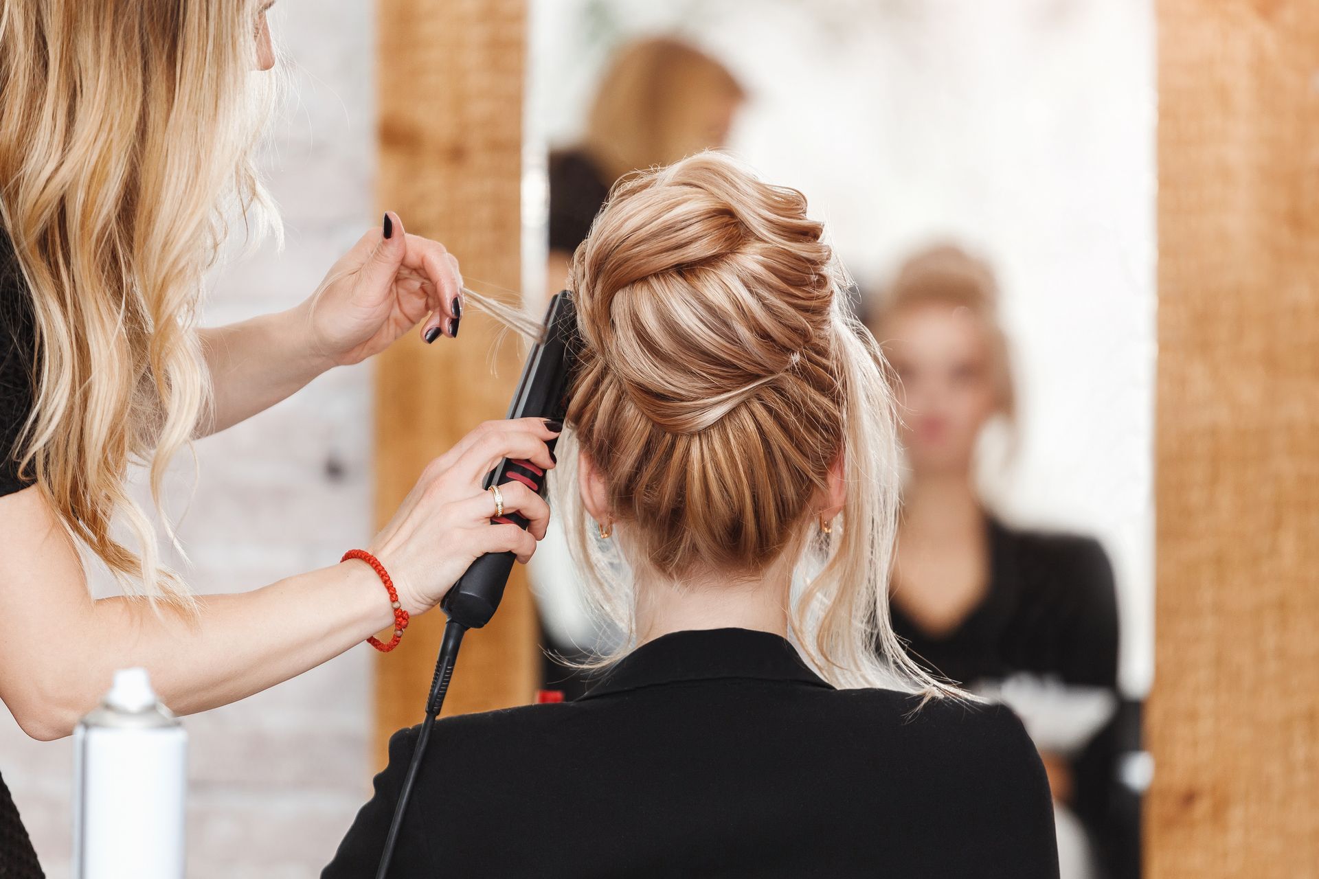 Réalisation d'un chignon