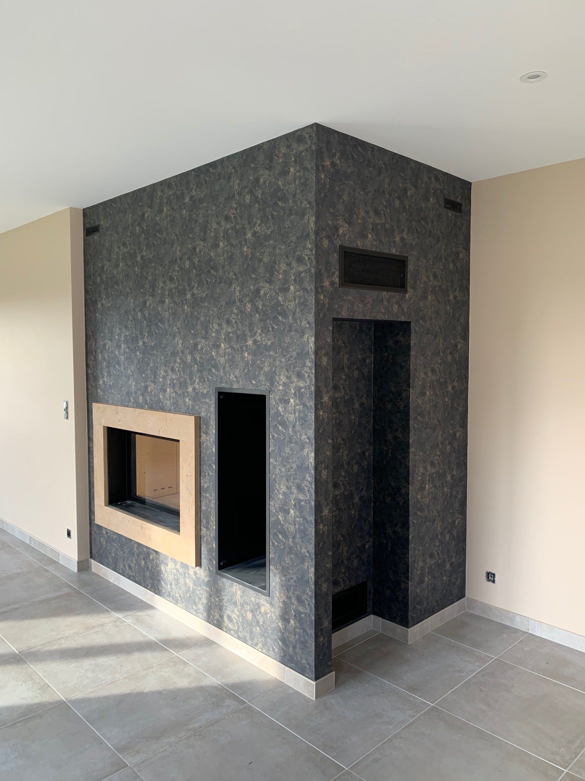 cheminée au gaz design