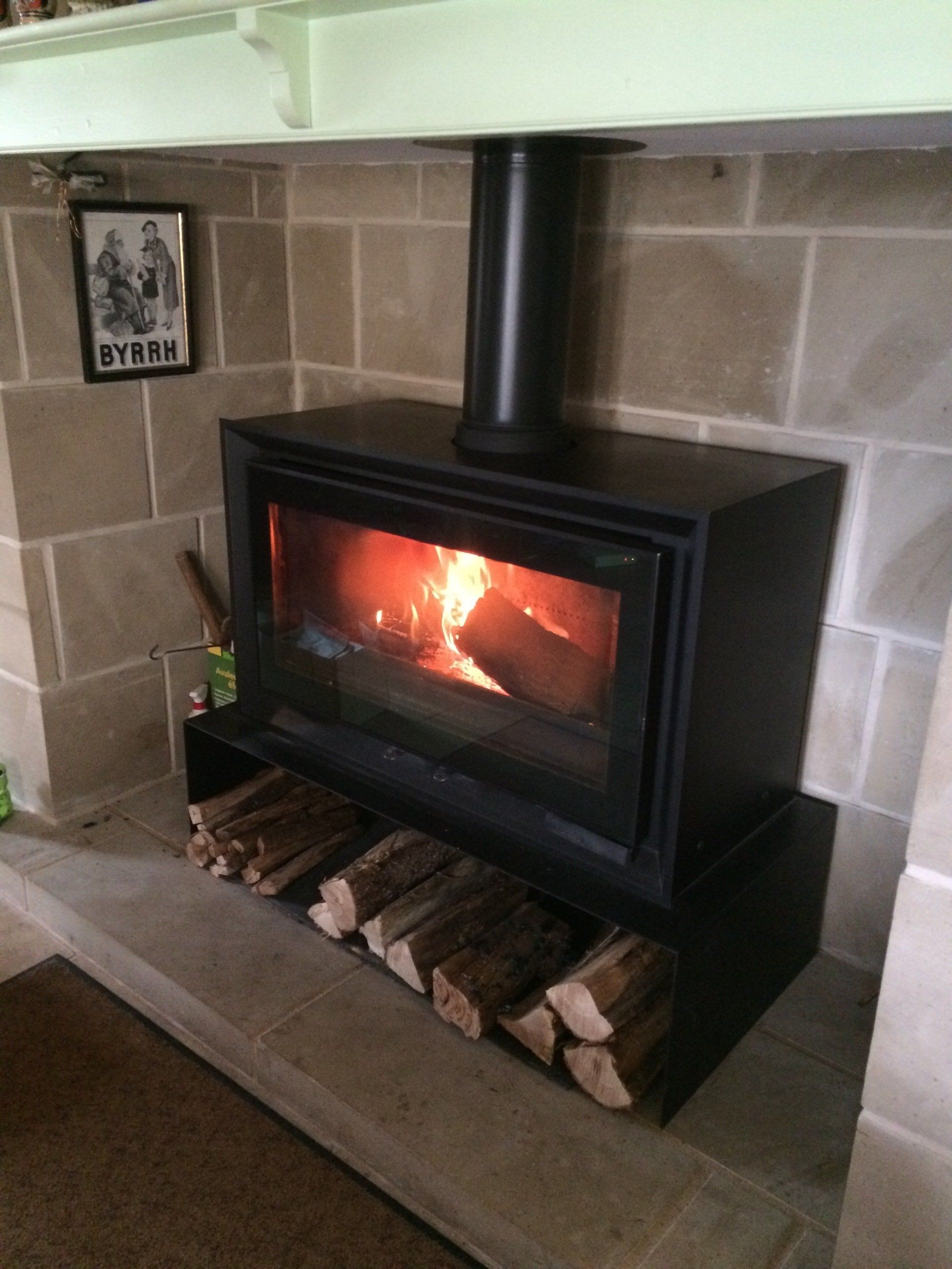 installation d'un insert à bois