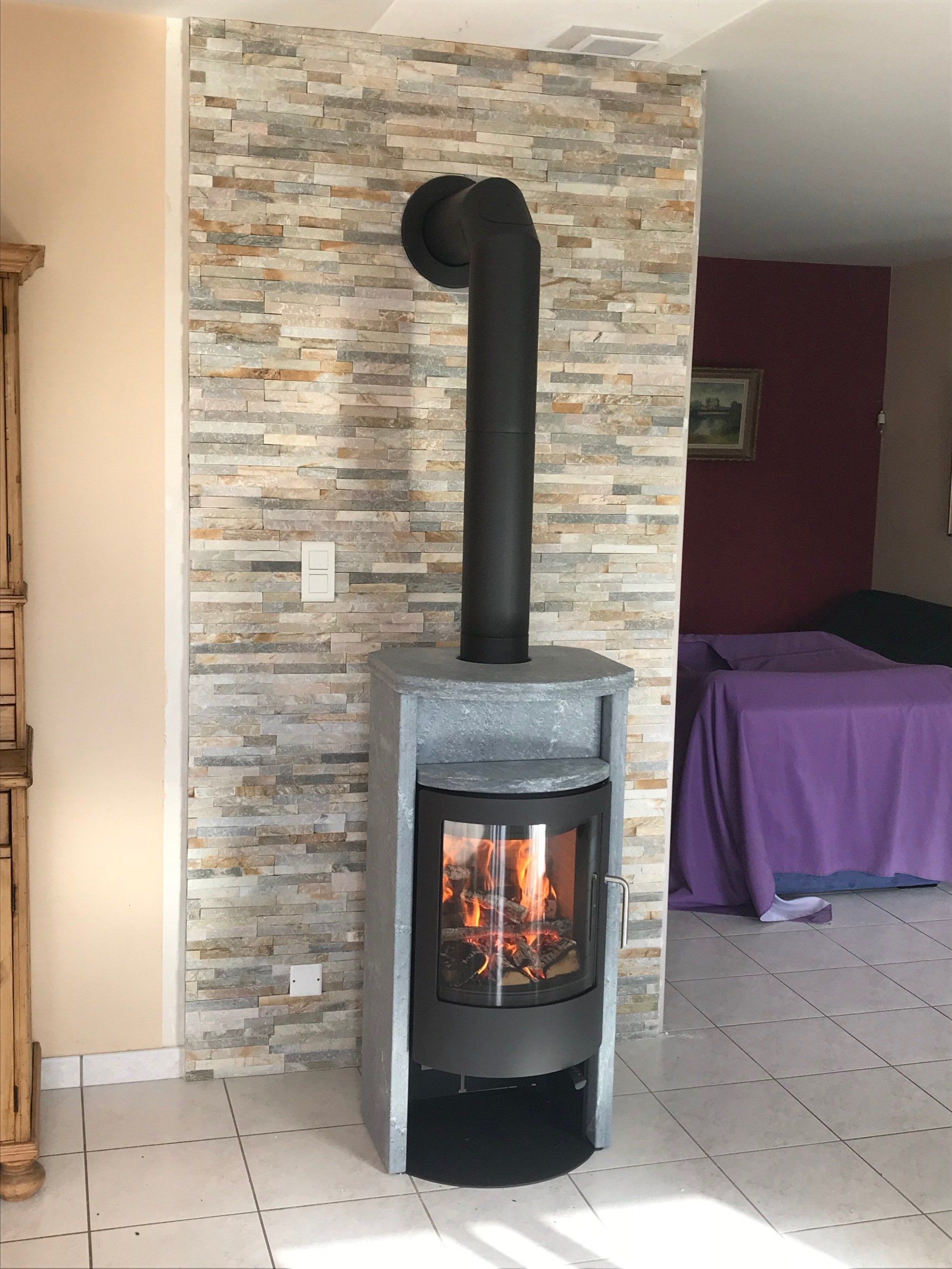 poêle à bois design