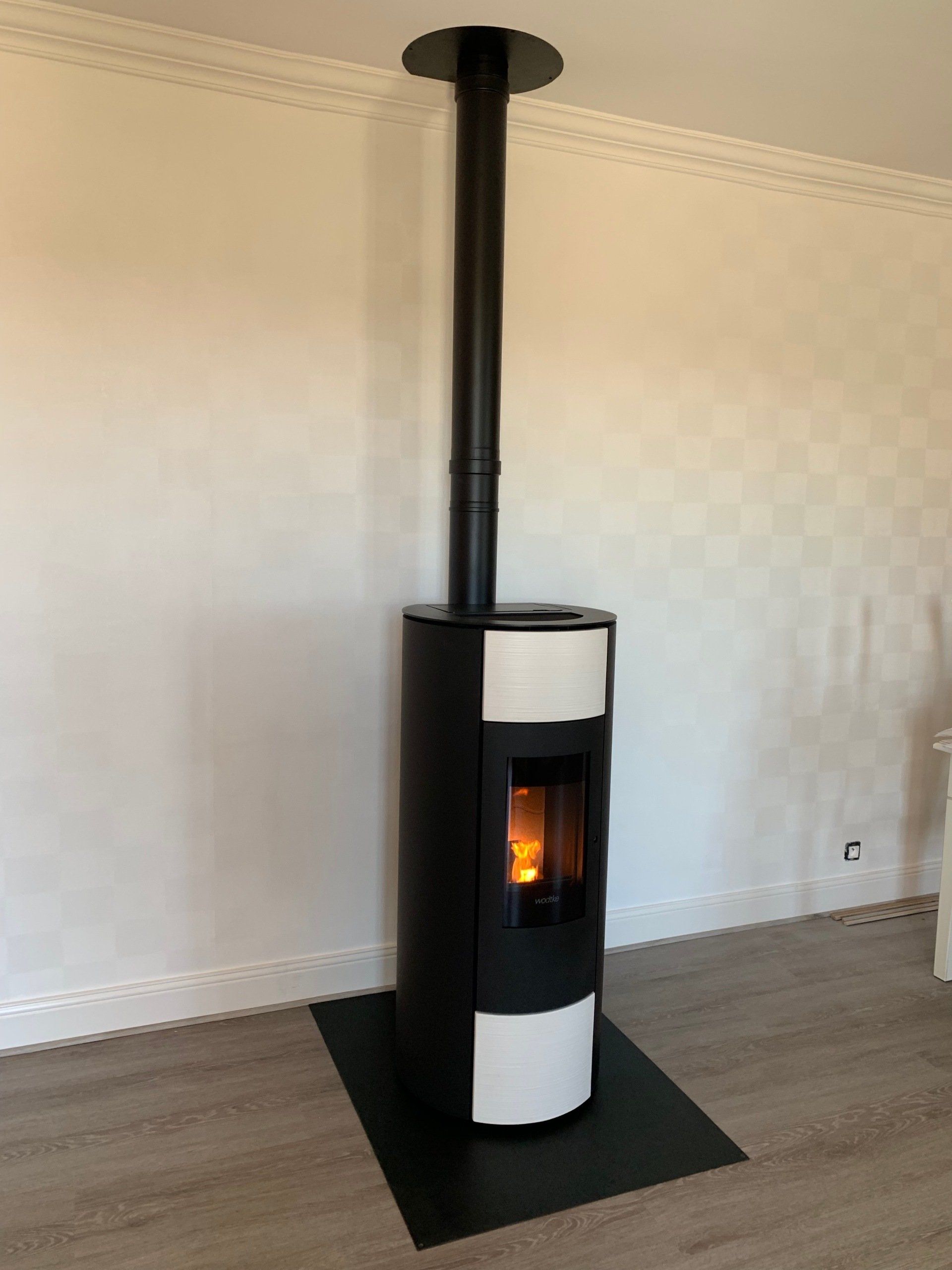 installation de poêle à pellets bois