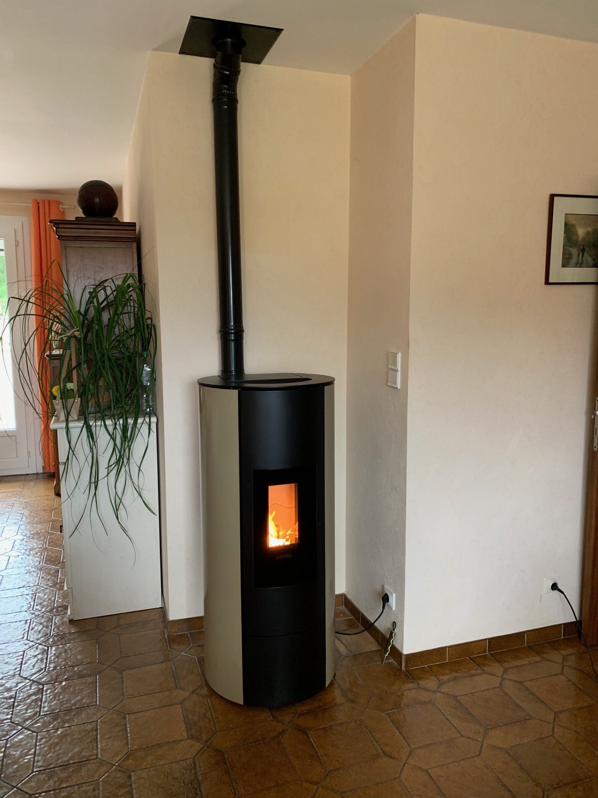 poêle à pellets design