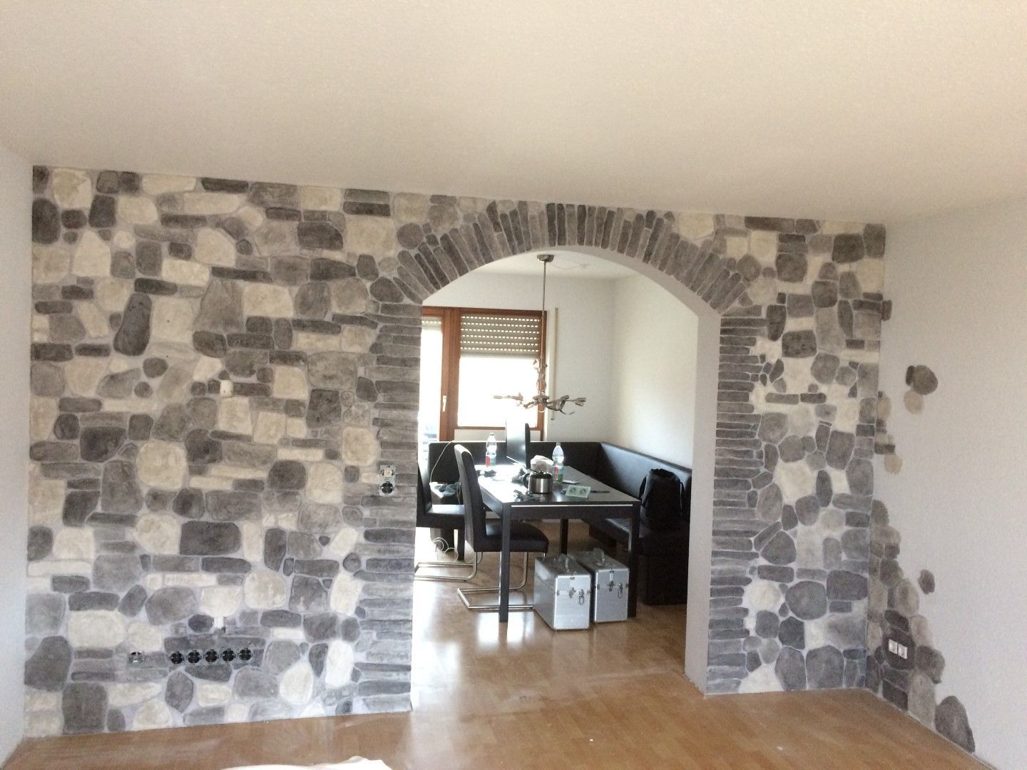 Dekorative Wandgestaltung Wand mit Steinoptik Bernhard Grimm