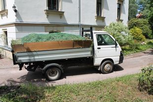 Blaue Fläche wird gewischt