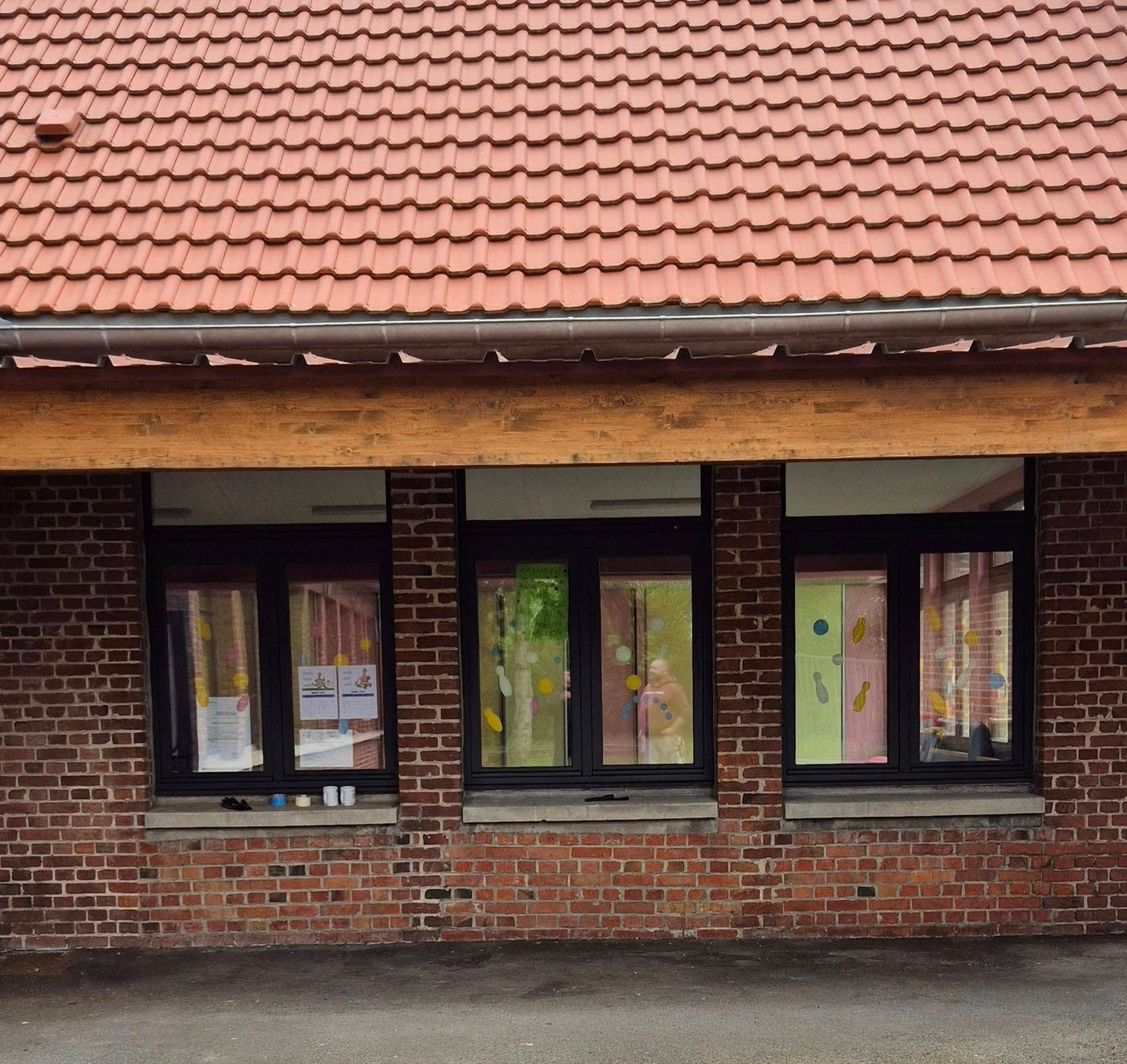 Murs extérieurs d'une école