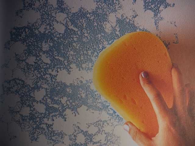 Schwammtechnik Malen - Malergeschäft Buchmann in Luzern