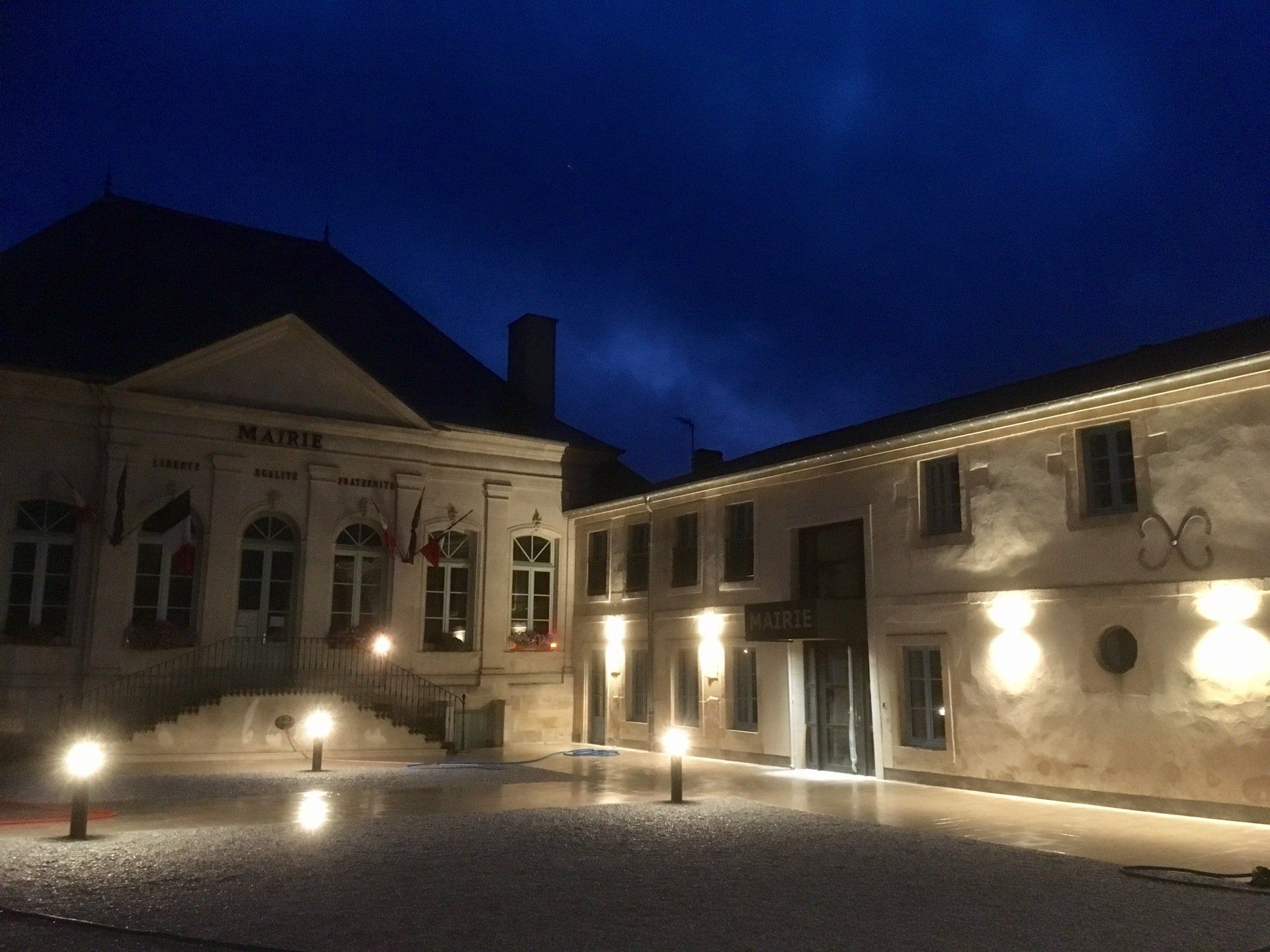 Pose d'éclairage extérieur