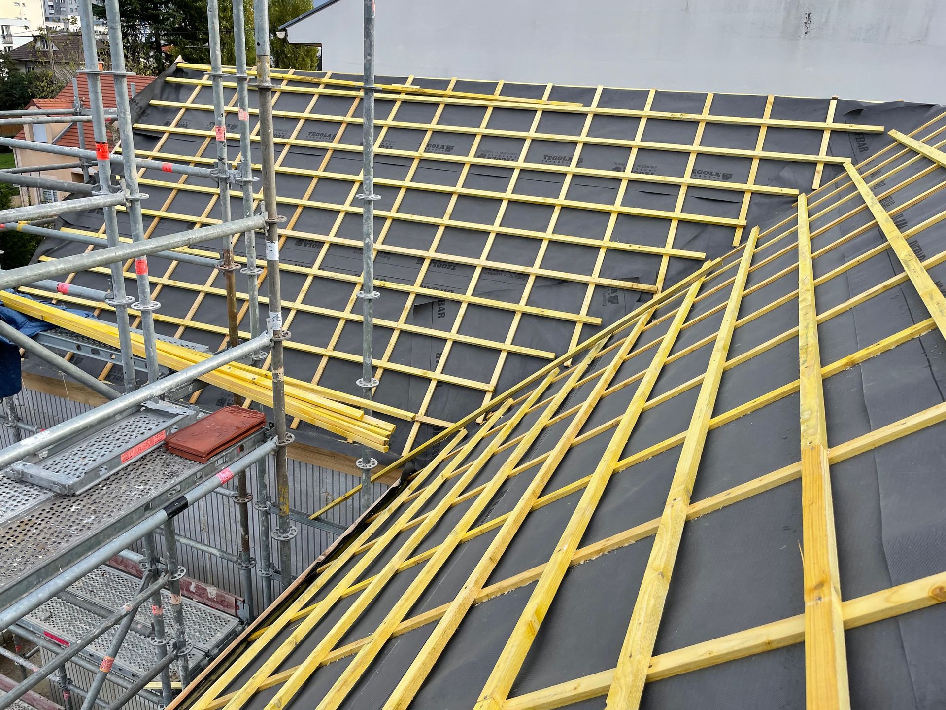 Charpente pour l'isolation par l'extérieur