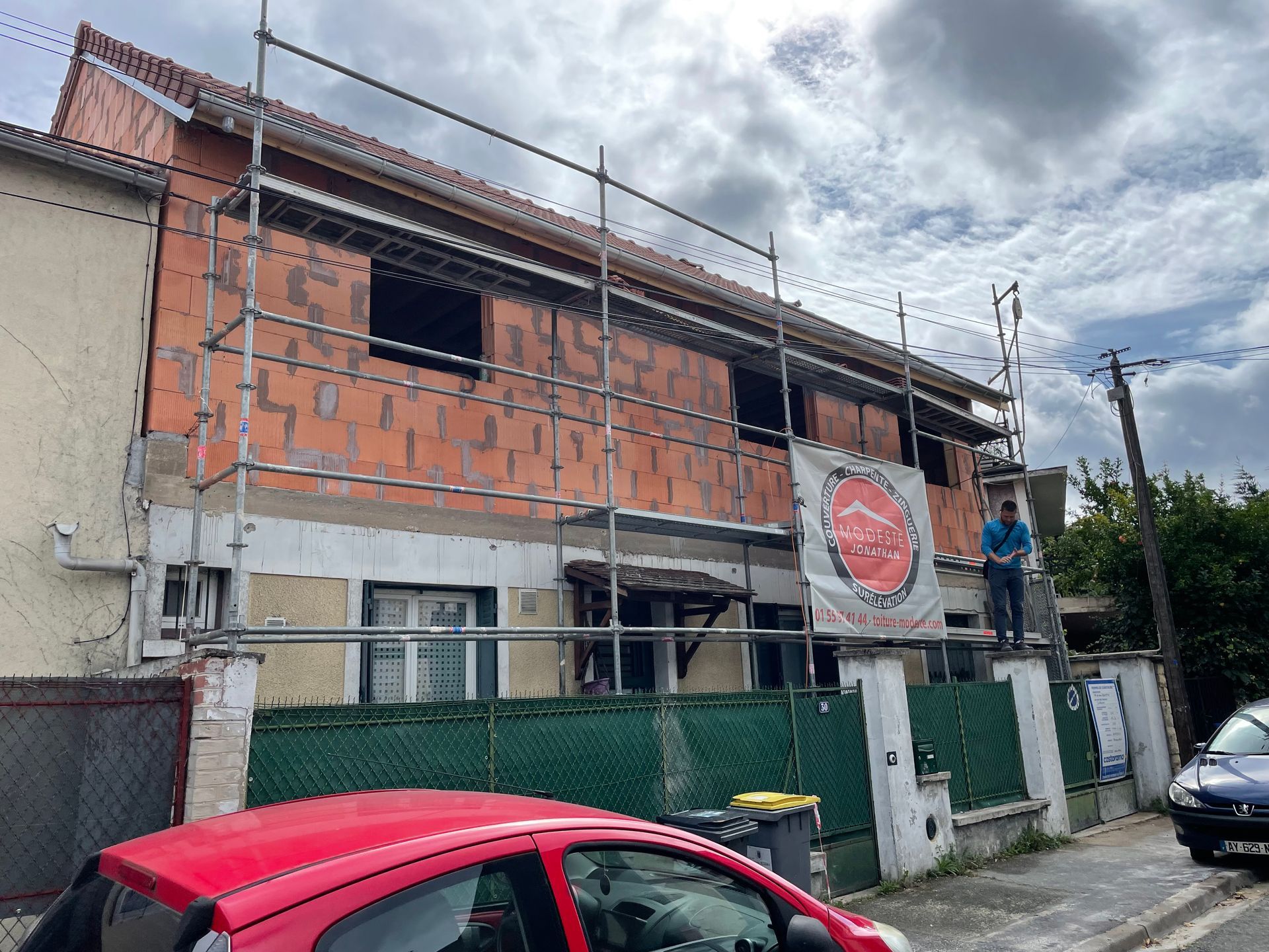 Travaux de surélévation de maison