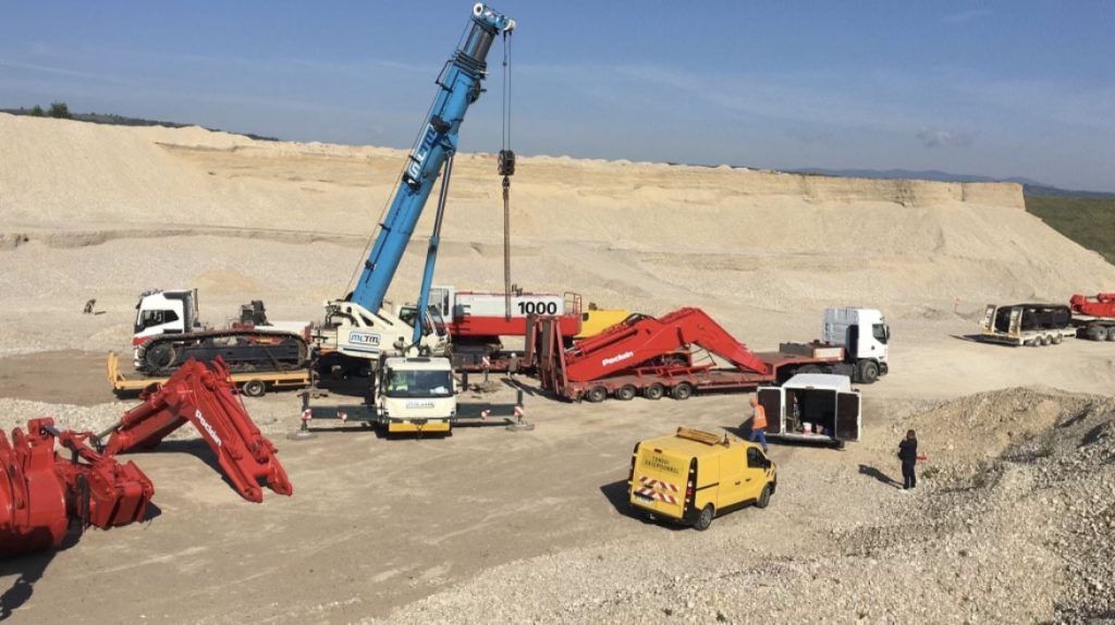 Divers engins sur un chantier