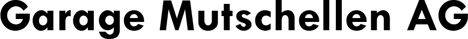 ein schwarz-weißes Logo für die Garage Mutschellen AG