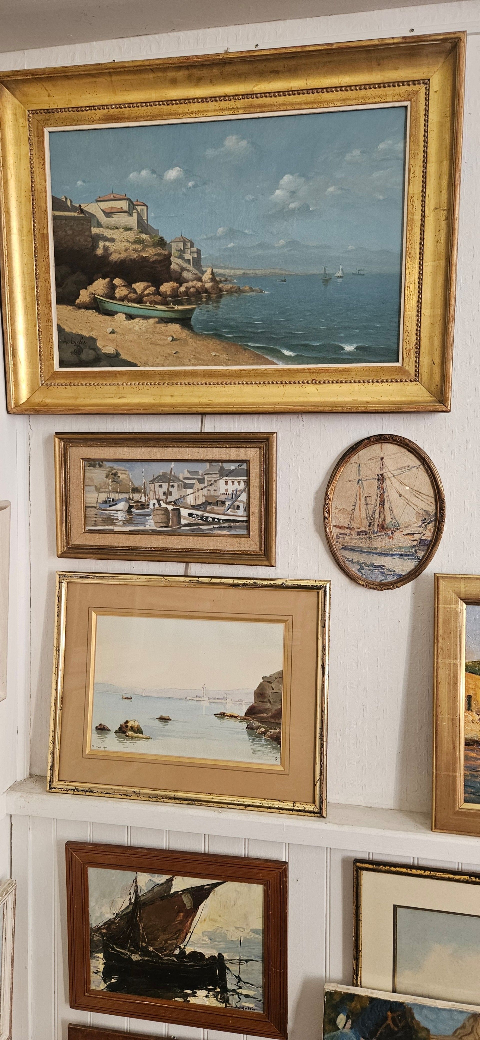 Différents tableaux de marine