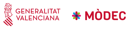 Logotipo de la Generalitat Valenciana y del MÒDEC.