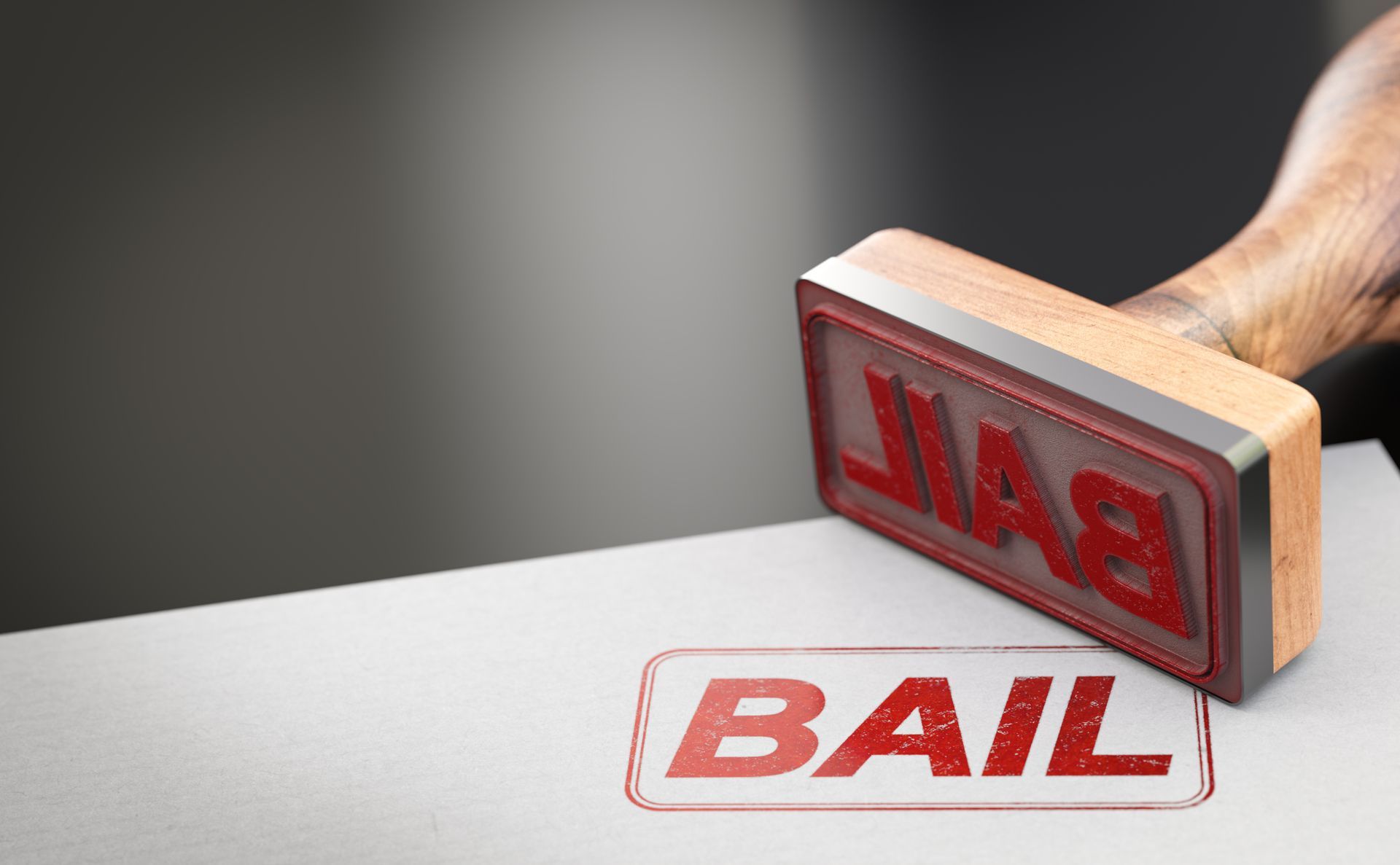 Tampon rouge de bail appliqué sur une feuille blanche