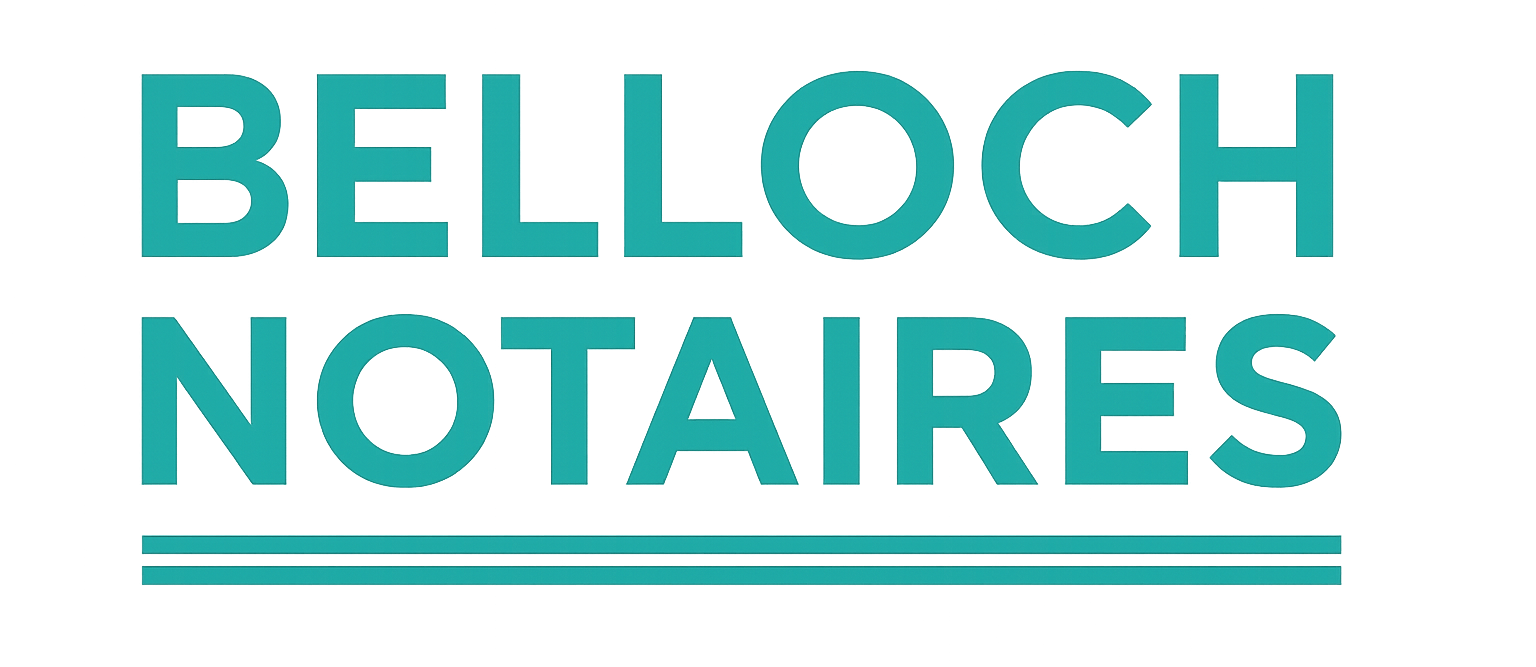 Vers page d'accueil Logo de l'étude Belloch Notaires