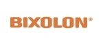 Logotipo de BIXOLON en texto naranja sobre fondo blanco