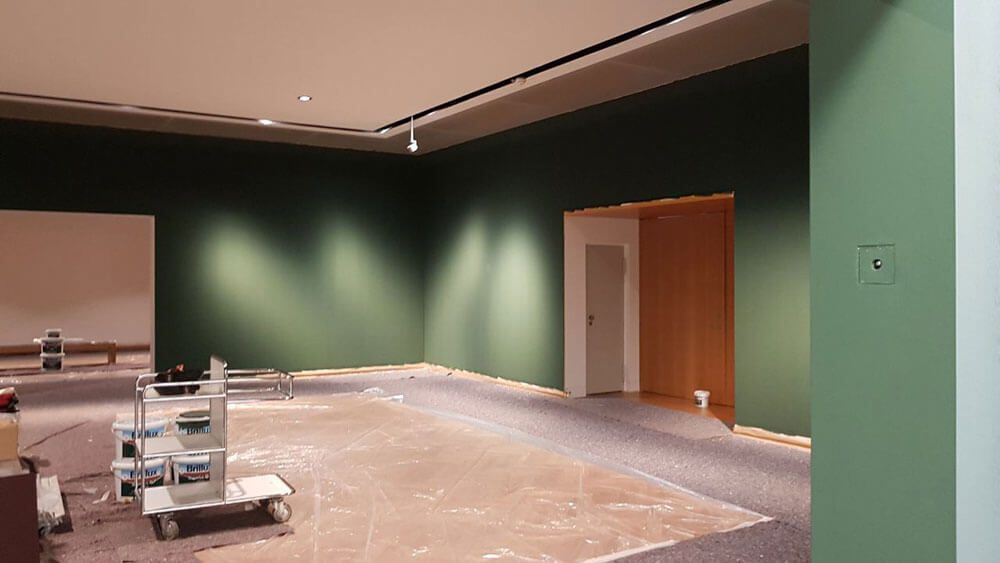 Malerarbeiten im Schäfer-Museum Schweinfurt