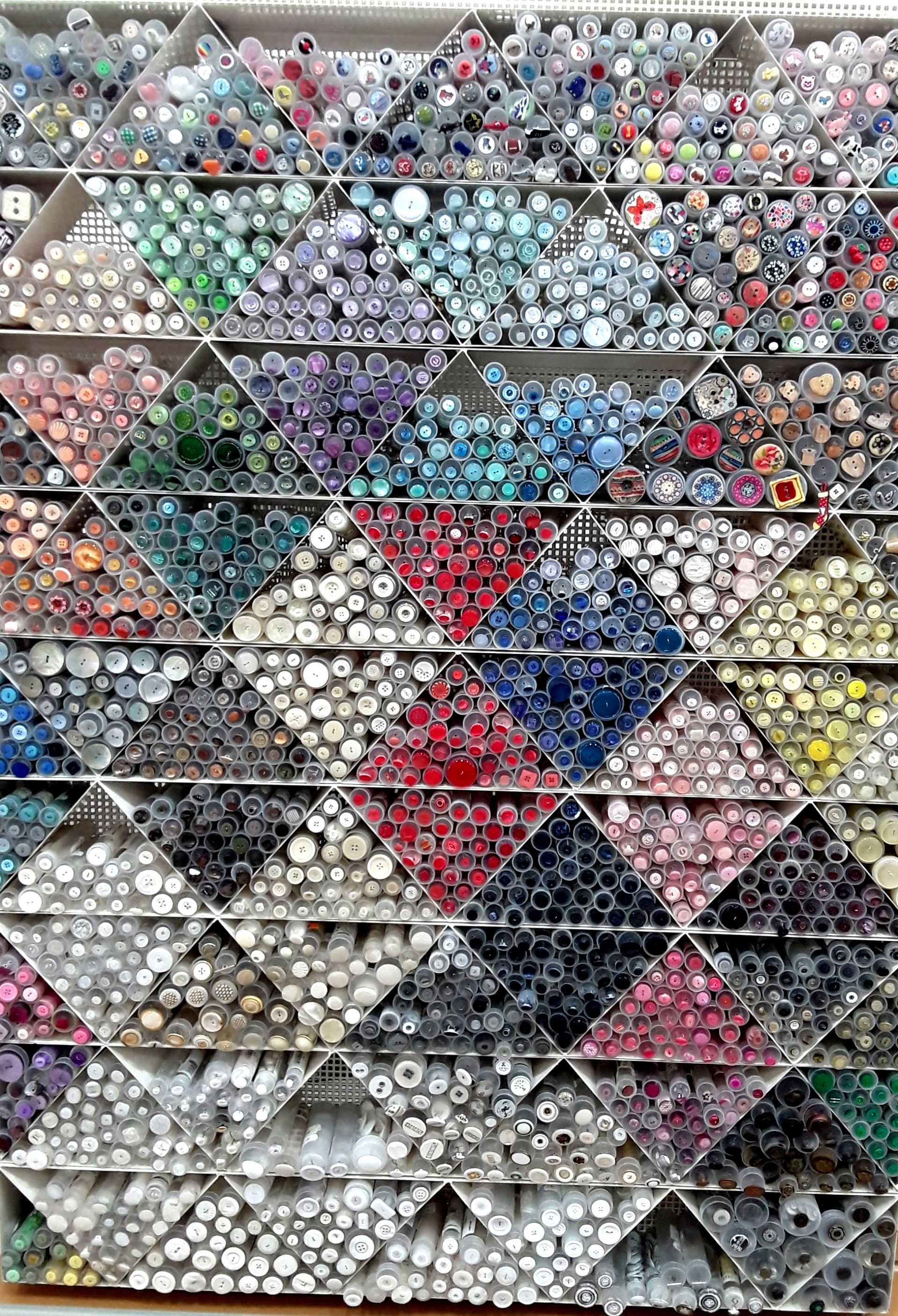 Boutons de couture rayonnage